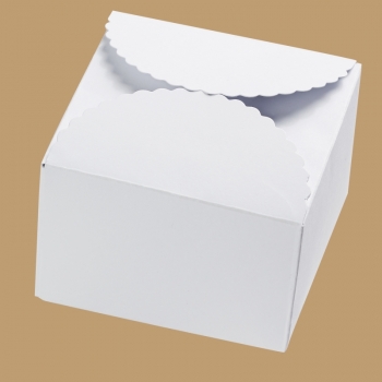 Box für Geld- und Gutscheingeschenke / Gastgeschenke - 90 x 90 x 50mm - weiß